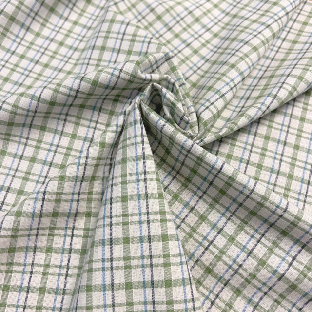 国産【チェックプリント】グリーン系 チェック柄 (JCK-003)