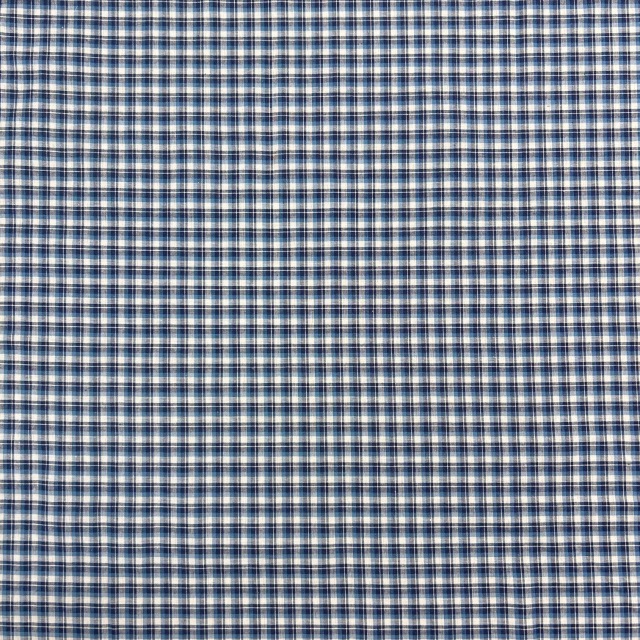 国産【チェックプリント】ブルー系 チェック柄 (JCK-004)