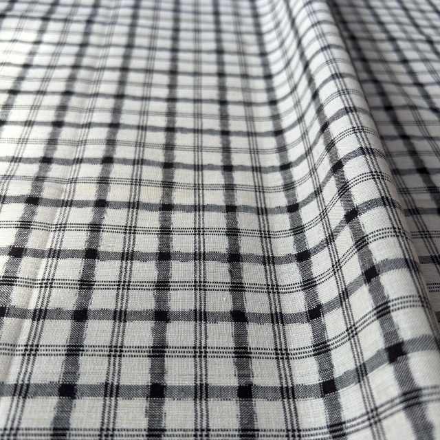 ☆kakokj ☆様　THIRD MAGAZINE 白黒チェック柄 ベストジレ 国産【チェックプリント】モノトーン系 チェック柄 (JCK-007)