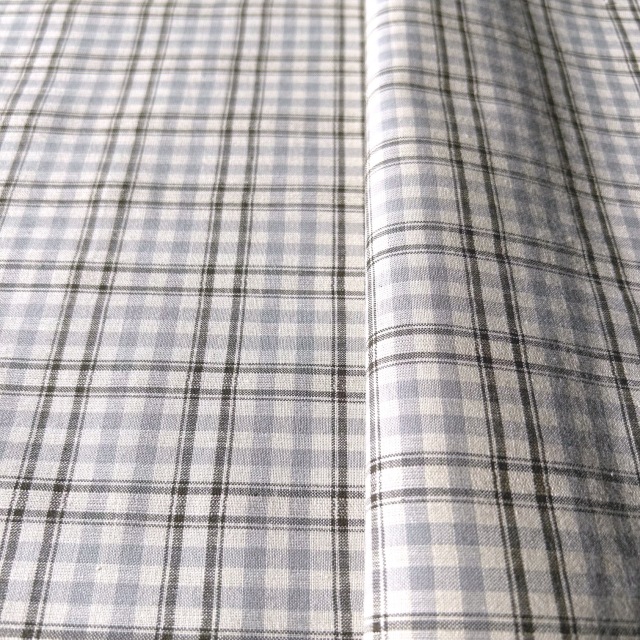 国産【チェックプリント】グレー系 チェック柄 (JCK-015)