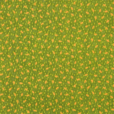 【キャリコ】ランダム柄 (UCR-332) グリーン