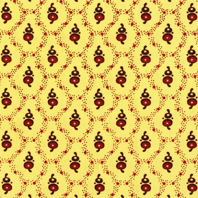 USA輸入生地【キャリコ】イエロー系 (UCR-350)