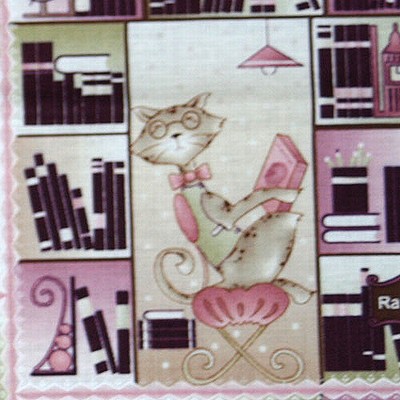 【猫柄プリント】「London Cats」50x55cm (UCT-027) カラーバリエーション