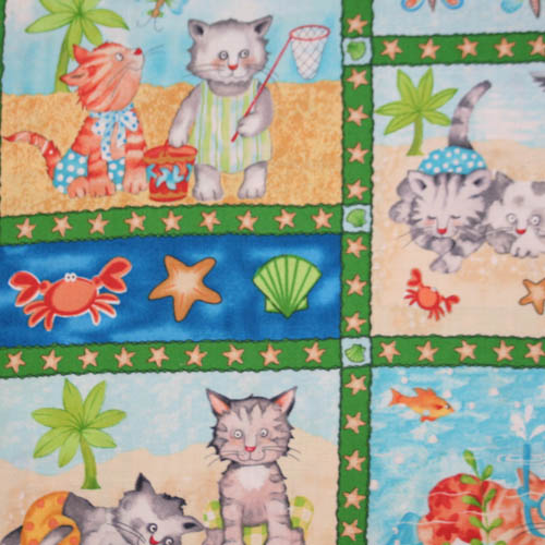 【猫柄プリント】パネルプリント 30x110cm (UCT-053)