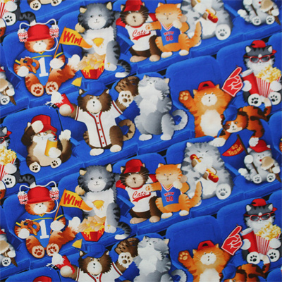 【猫柄プリント】50x110cm (UCT-146H)