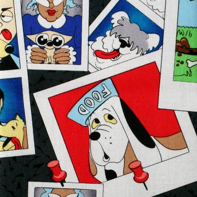 【犬柄プリント】50x55cm (UDG-009)