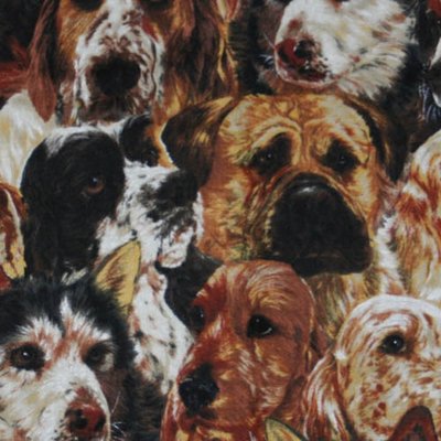 【犬柄プリント】50x55cm (UDG-021)