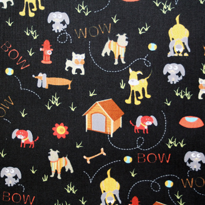 【犬柄プリント】50x55cm (UDG-059)