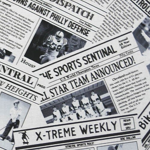 【英字プリント】50x55cm (UEG-006) カラーバリエーション