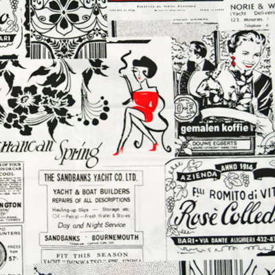 【英字プリント】50x55cm (UEG-062)