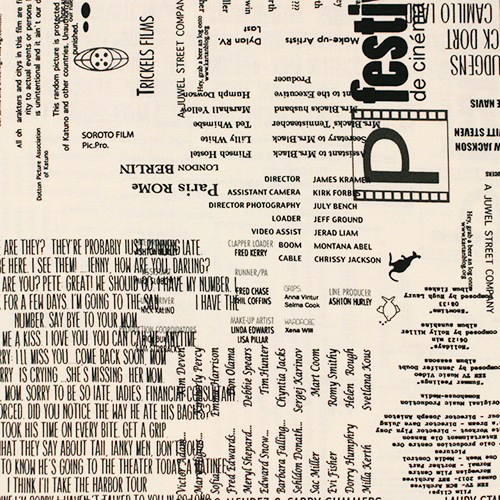 【英字プリント】50x55cm (UEG-129) カラーバリエーション