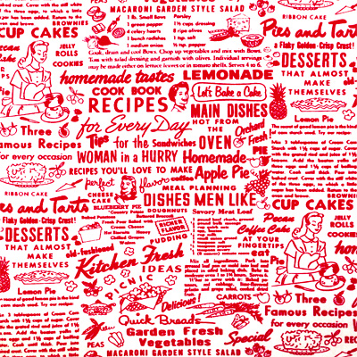 【Foods & Kitchen柄】50x55cm (UFK-156) カラーバリエーション