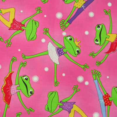 【カエル柄プリント】50x55cm (UFRG-017)