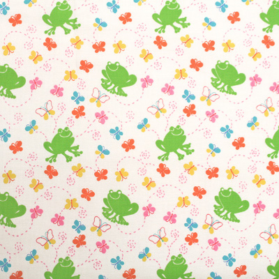 【カエル柄プリント】50x55cm (UFRG-019) カラーバリエーション