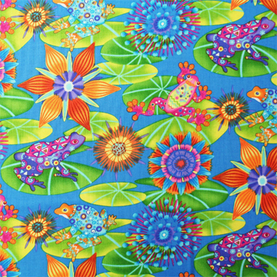 【カエル柄プリント】50x55cm (UFRG-039) カラーバリエーション