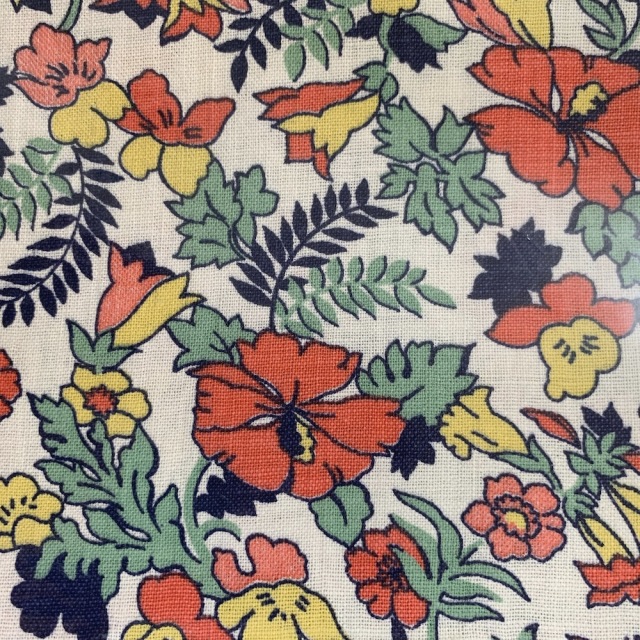 海外で人気の【フィードサック】 1930年代アメリカ製 穀物袋のカットクロス ヴィンテージ布  UFS-191