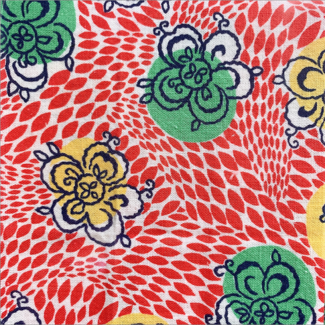 海外で人気の【フィードサック】 1930年代アメリカ製 穀物袋のカットクロス ヴィンテージ布  UFS-214