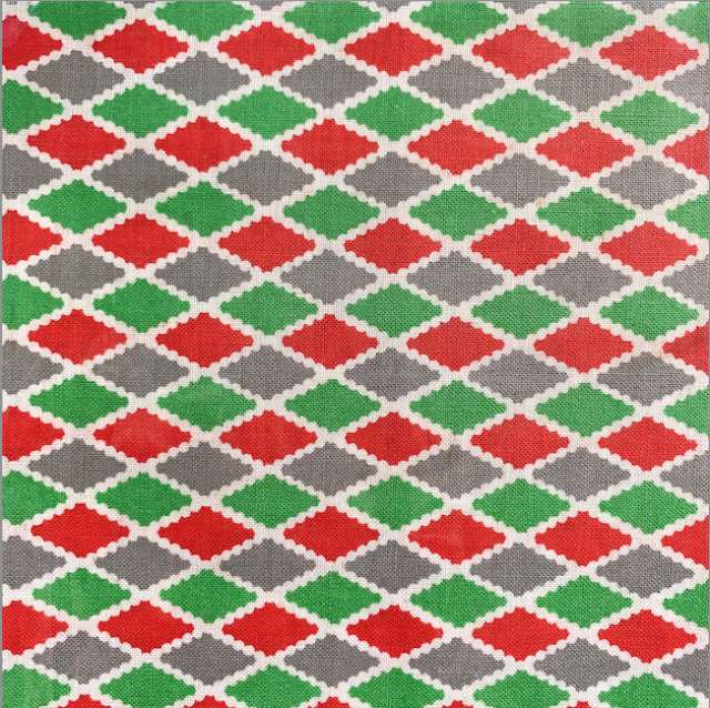 海外で人気の【フィードサック】 1930年代アメリカ製 穀物袋のカットクロス ヴィンテージ布   格子柄 チェック柄  UFS-217