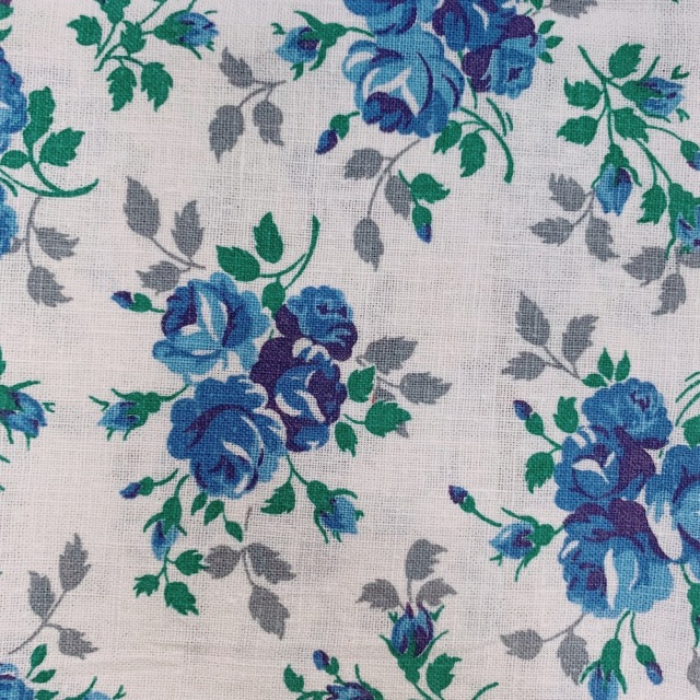 海外で人気の【フィードサック】  1930年代アメリカ製  穀物袋の布地  ヴィンテージ布    花柄　UFS-288