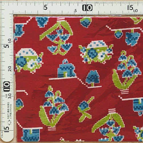 海外で人気の【フィードサック】 1930年代アメリカ製 穀物袋のカットクロス ヴィンテージ布   UFS-134