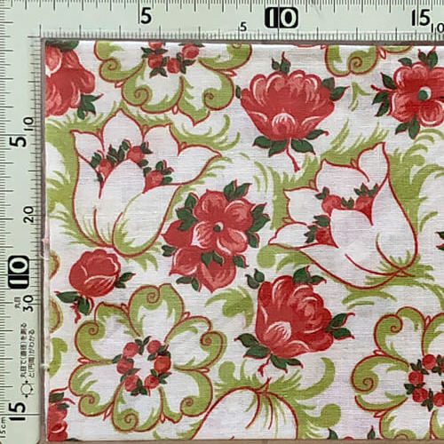 海外で人気の【フィードサック】 1930年代アメリカ製 穀物袋のカットクロス ヴィンテージ布   UFS-163