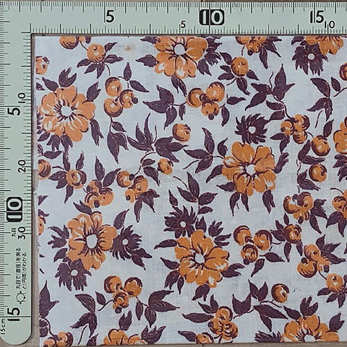 海外で人気の【フィードサック】 1930年代アメリカ製 穀物袋のカットクロス ヴィンテージ布   UFS-171