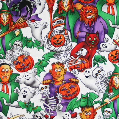 【USA】Halloween柄 50x55cm (UHW-021)