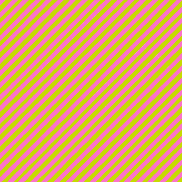 USAファブリック【Loralie Designs】 - Bias Stripe Bold Green / Pink Fabric- (ULH-070)ストライプ柄