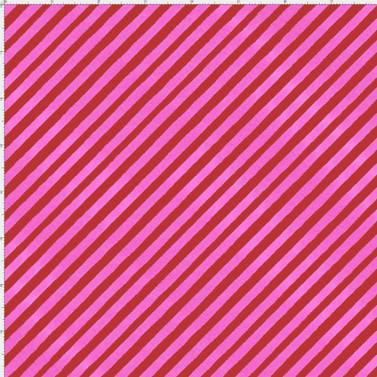 【Loralie Designs】ロラライハリス  ビアスストライプ - Bias Stripe  Red / Pink- (ULH-028)  レッド系