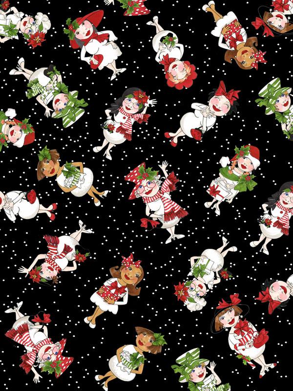 【Loralie Designs】- SNOW BALL LADIES BLACK -(ULH-312)