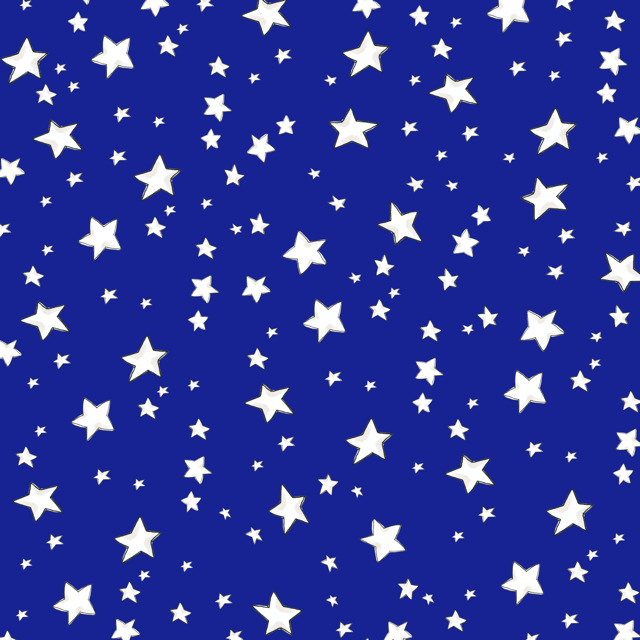 【Loralie Designs】ロラライハリス  マイ スターズ ブルー ファブリック- My Stars Blue Fabric -(ULH-323) 星柄  ブルー系
