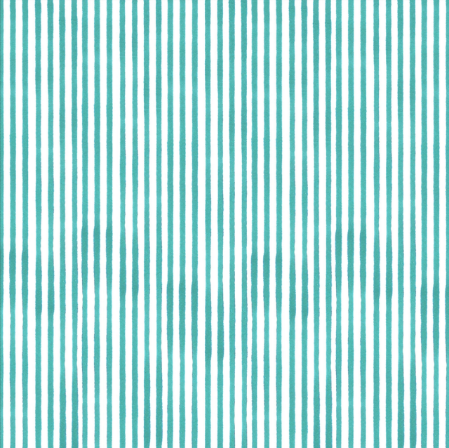 USAファブリック【Loralie Designs】- Lazy Stripe Turquoise (ULH-340)ストライプ柄
