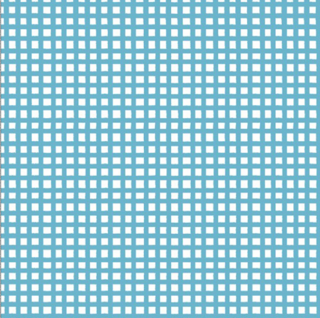 【Loralie Designs】ロラライハリス  チッパーチェック - Chipper Check Turquoise (ULH-343) チェック柄  ブルー系ターコイズ