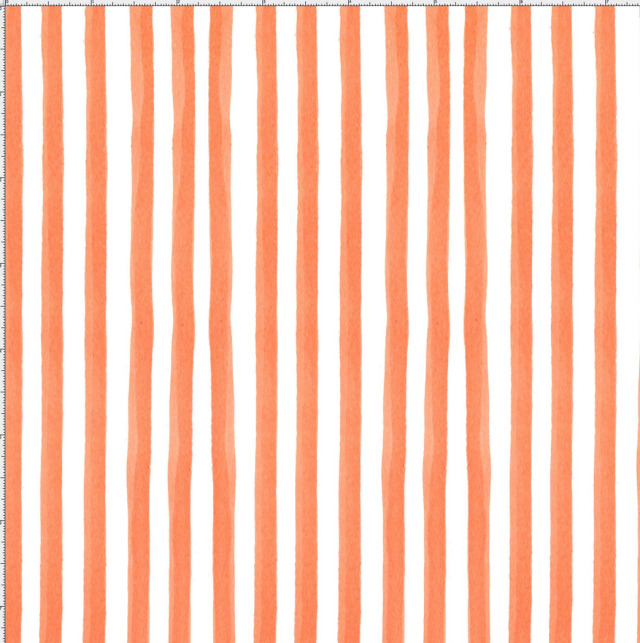 USAファブリック【Loralie Designs】- Gulf Stripe Orange Fabric  (ULH-347)ストライプ柄