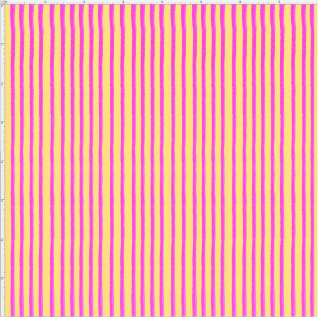 【Loralie Designs】ロラライハリス  パーティーストライプ - Party Stripe Yellow / Pink Fabric  (ULH-348) ピンク系