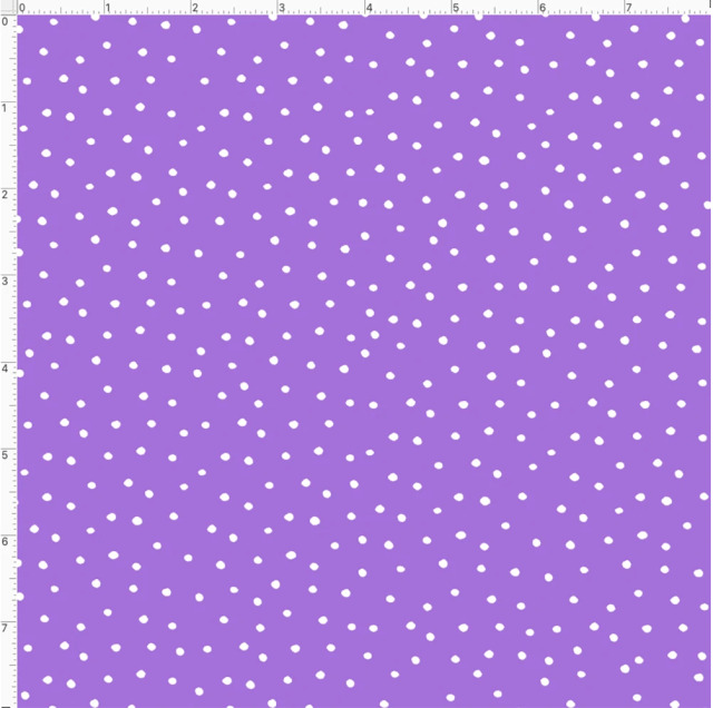 【Loralie Designs】- Dinky Dots Lilac / White-　ドット柄(ULH-371)パープル系