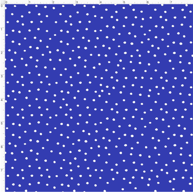 USAコットン 輸入生地【Loralie Designs】ロラライハリス - Dinky Dots Blue / White - ブルー×ホワイト  ドット柄(ULH-372)ブルー系