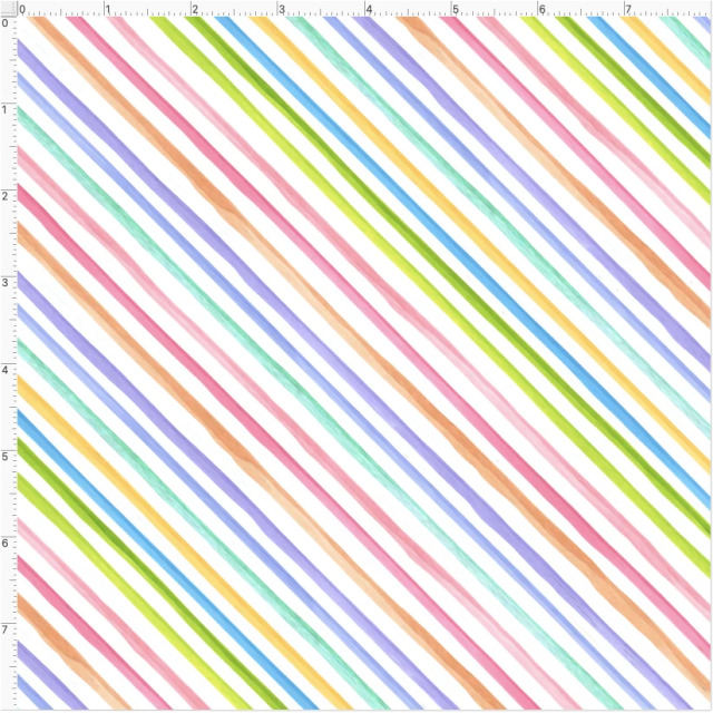 【Loralie Designs】- Baby Bias White ストライプ柄 ホワイト -(ULH-407)