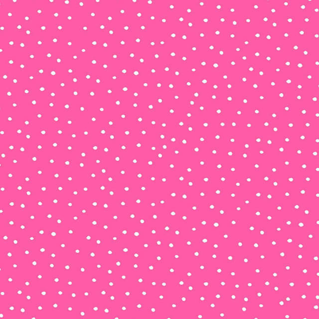【Loralie Designs】- Dinky Dots Bright Pink / White Fabric -ドット柄(ULH-183)ピンク系