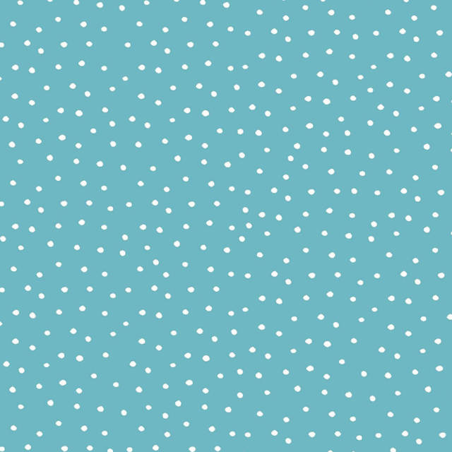 【Loralie Designs】- Dinky Dots Turquoise / White -ドット柄(ULH-185)ライトブルー系