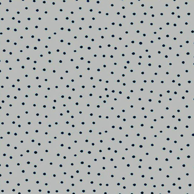 【Loralie Designs】- Dinky Dots Light Gray / Black Fabric -ドット柄(ULH-187)グレー系