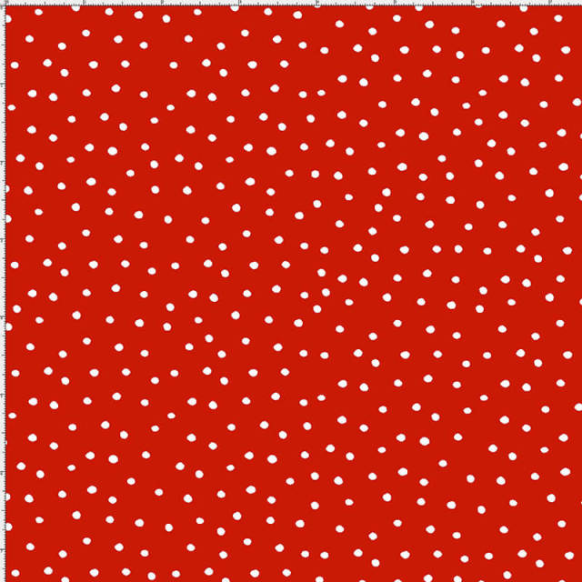 【Loralie Designs】-Dinky Dots Red/White -ドット柄(ULH-234)レッド系