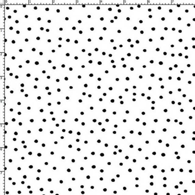【Loralie Designs】-Dinky Dots White/Black -ドット柄(ULH-238)ホワイト系