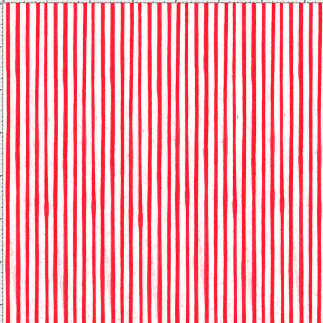 USAファブリック【Loralie Designs】-Sweet Stripe/red-(ULH-249)ストライプ柄