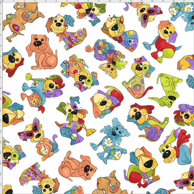 【Loralie Designs】Joyful Toss White  (ULH-258)