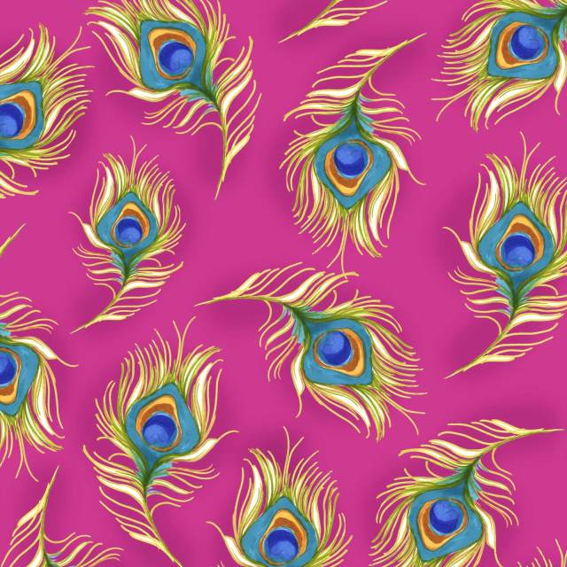 【Loralie Designs】Pretty Peacock Cerise(ULH-267)