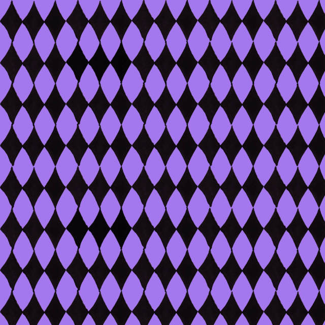 USAインポートファブリック【Loralie Designs】ロラライハリス Diamond Purple  Black  ダイヤモンドチェック柄 パープル系(ULH-271)