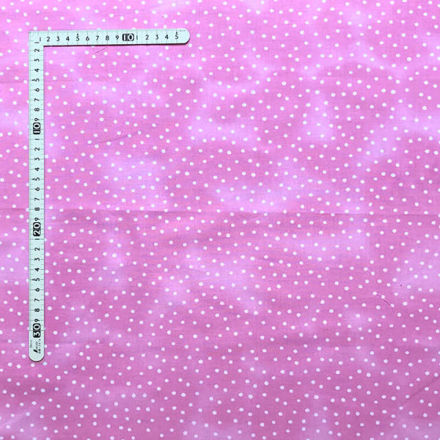 【Loralie Designs】-Dinky Dots  Pink/White むら染め加工　ドット柄(ULH-296)ピンク系