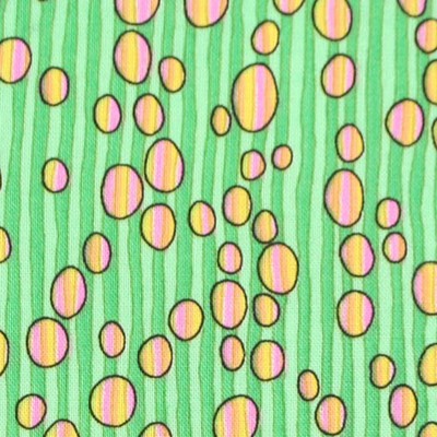 【水玉プリント】50×55cm (UMT-036)ストライプ・ドット系 グリーン