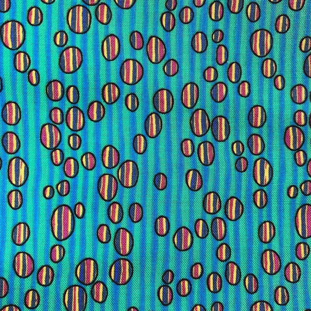 【水玉プリント】50×55cm (UMT-170) ストライプ・ドット系 グリーン